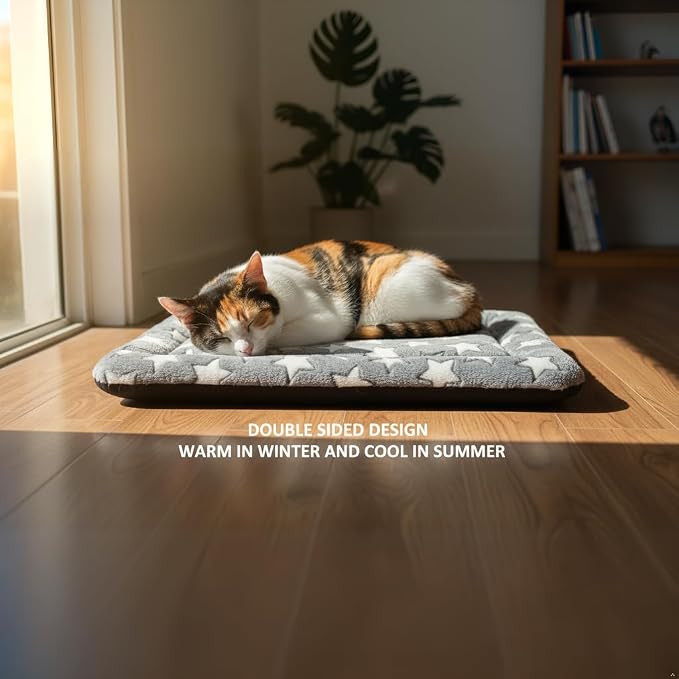 Dog Bed Mat - Soft and Comfortable Dog Kennel Cat Bed, Washable Dog Bed or Cat - Image 3