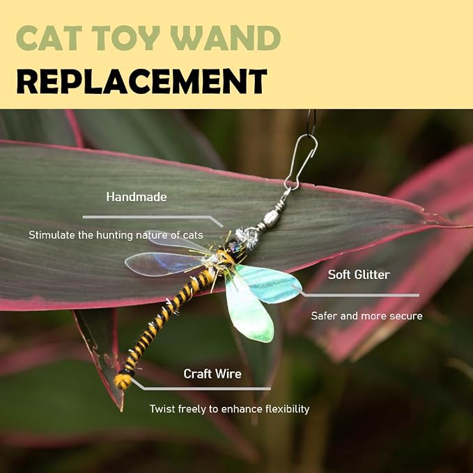 Cat Insect Feather Toys Replacement - Image 4