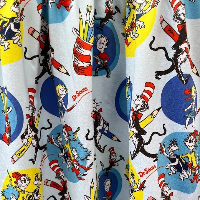 Baby Girls Spring Summer Cat in The Hat Dress Girls Flutter Sleeve Boutique - Image 3