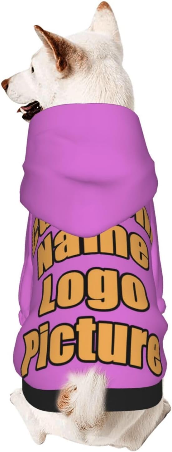 Custom Dog Hoodie for Small Medium Large Dogs Puppy Cat Costume Xmas Pajamas - Image 2