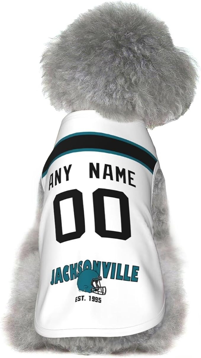 Jacksonville Dog Clothes Jersey Pet Jersey Customized Any Name & Number S-5XL - Image 7