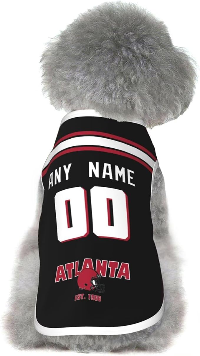 Atlanta Dog Clothes Jersey Pet Jersey Customized Any Name & Number S-5XL - Image 2