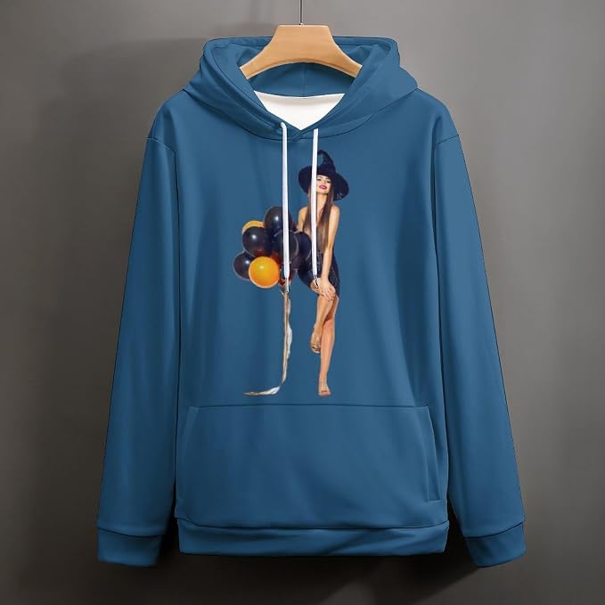 Artsadd Custom Face Unisex athletic Pockets Sweatshirt Loose Hoodie Custom - Image 4