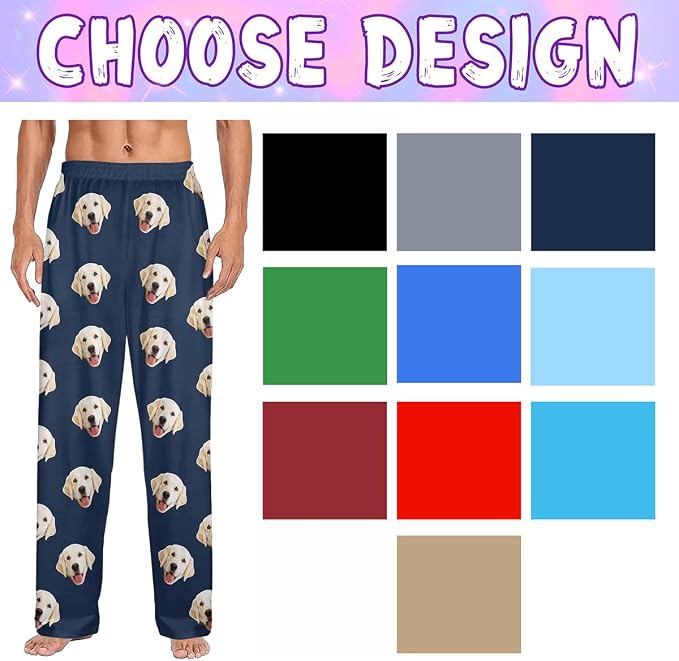 Custom Couple Pajama Pants Sock - Image 2