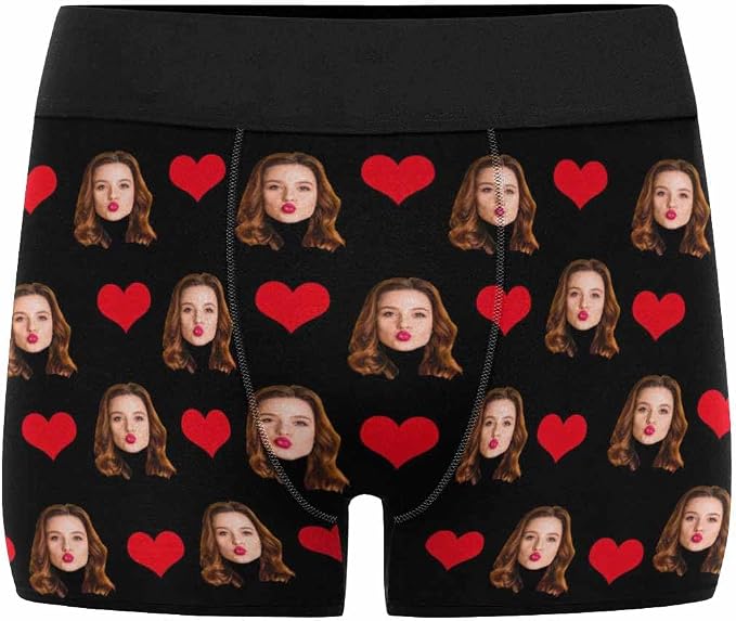 M YESCUSTOM Custom Faces Funny Short Briefs Gift - Image 6