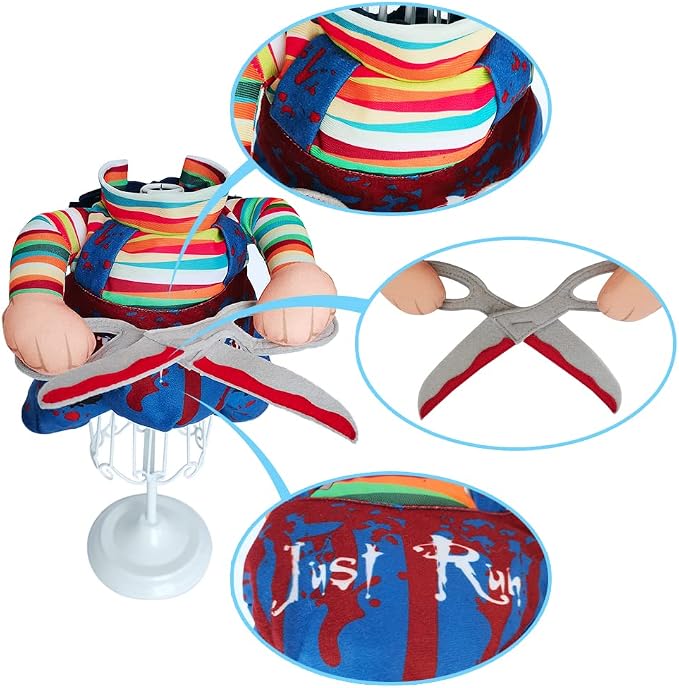 NACOCO Dog Halloween Scissors Style Doll Costume Pet Christmas Cosplay - Image 4