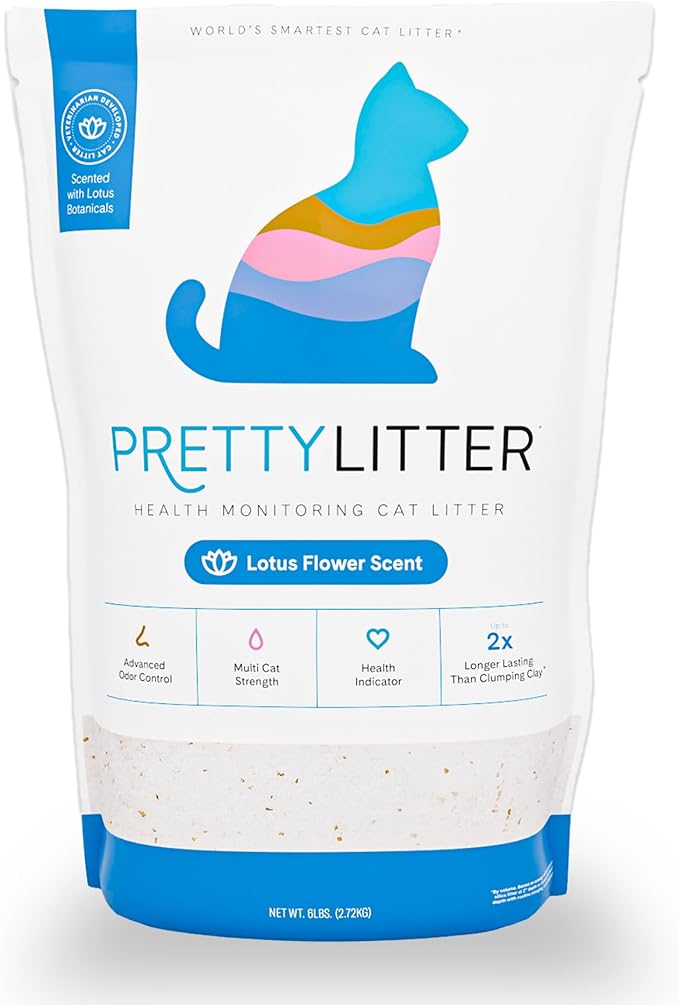 PrettyLitter Health Monitoring Cat Litter | Lightweight & Low Tracking by PrettyLitter