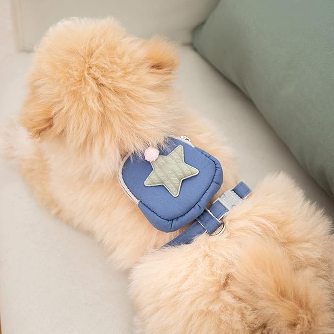 Pet Harness Leash Set, Cute Backpack Cat Vest Belt Leash Snap Design Pet - Image 8