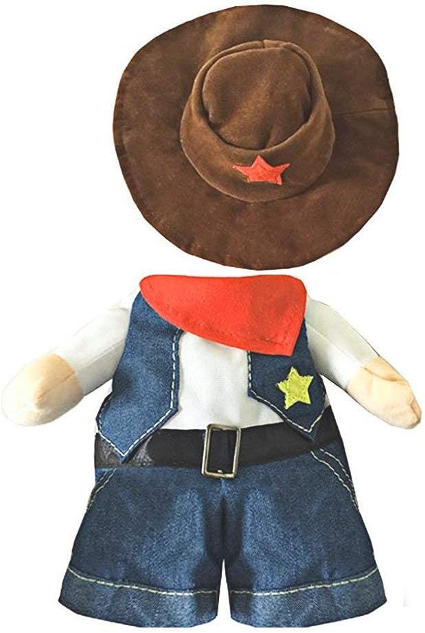 NACOCO Cowboy Dog Costume with Hat - Image 4