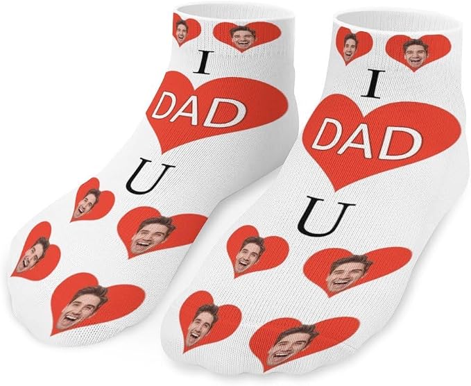 Personalized Ankle Socks with Face Custom Photo Socks Low Cut Ankle Socks by Unknown