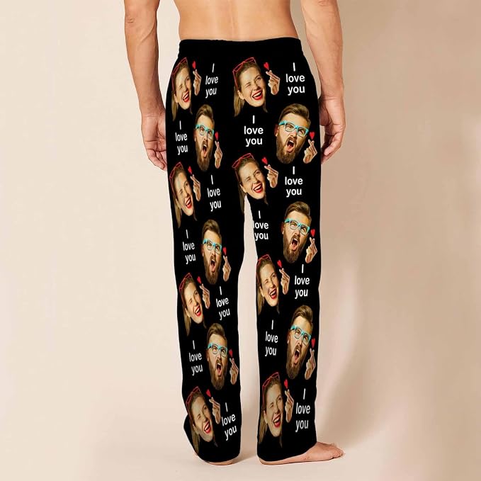 MyPupSocks Custom Pajama Pants for Pet Lover, Personalized Photo Face Printed - Image 3