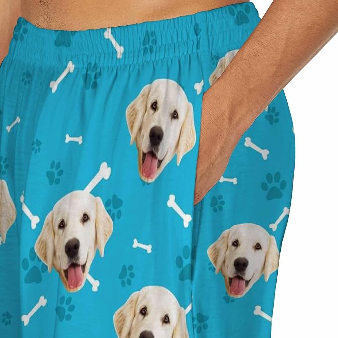 MyPupSocks Custom Pajama Pants for Pet Lover, Personalized Photo Face Printed - Image 4