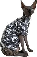Tai Ji Feng Shui Sphynx Cat Cotton T-Shirts Hairless Cat Sweatshirt Pet Kitten by Kitipcoo