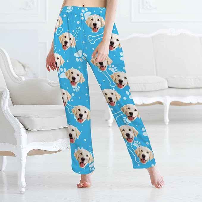 Custom Pajama Pants Women Personalized Face Pajamas Bottom Couple Pajama Pants - Image 5