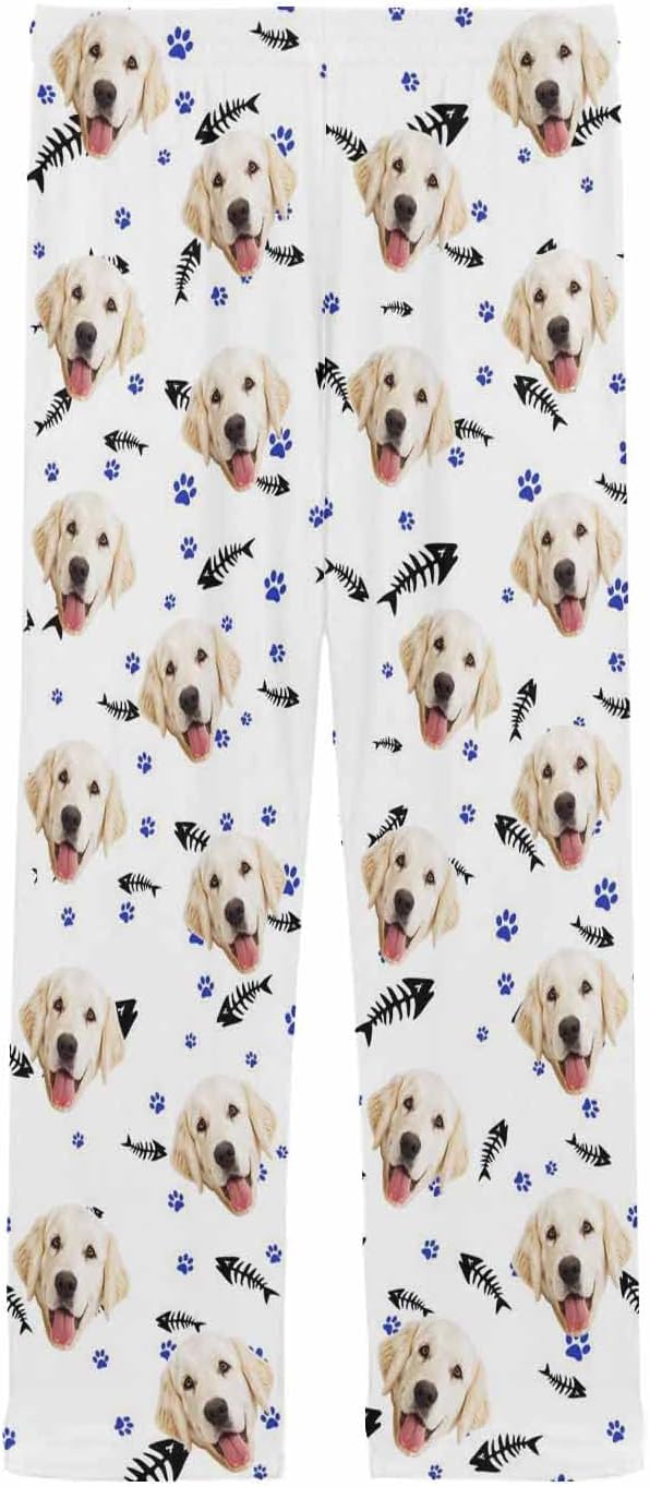 MyPupSocks Custom Pet Face Pajamas Pants Photo Pajama Bottoms - Image 4