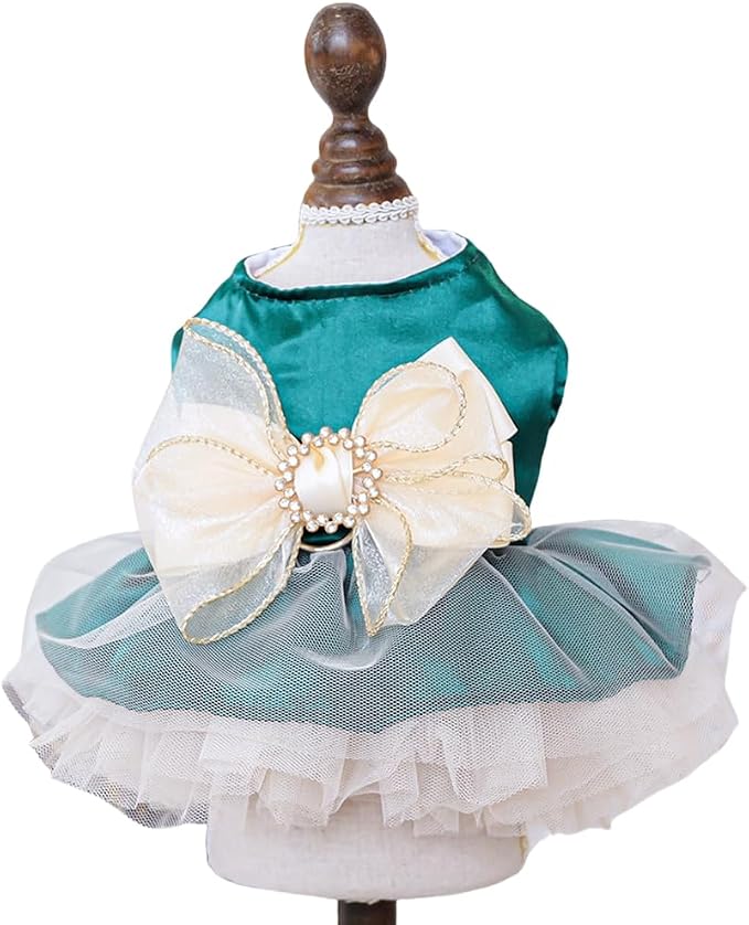 Fashion Sweet Puppy Dog Blingbling Princess Skirt Pet Dog Lace Cake Camisole by MaruPetyourkidsfriends