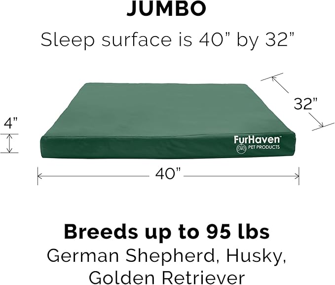 Furhaven Replacement Dog Bed Cover Water-Resistant Indoor/Outdoor Logo Print - Image 3