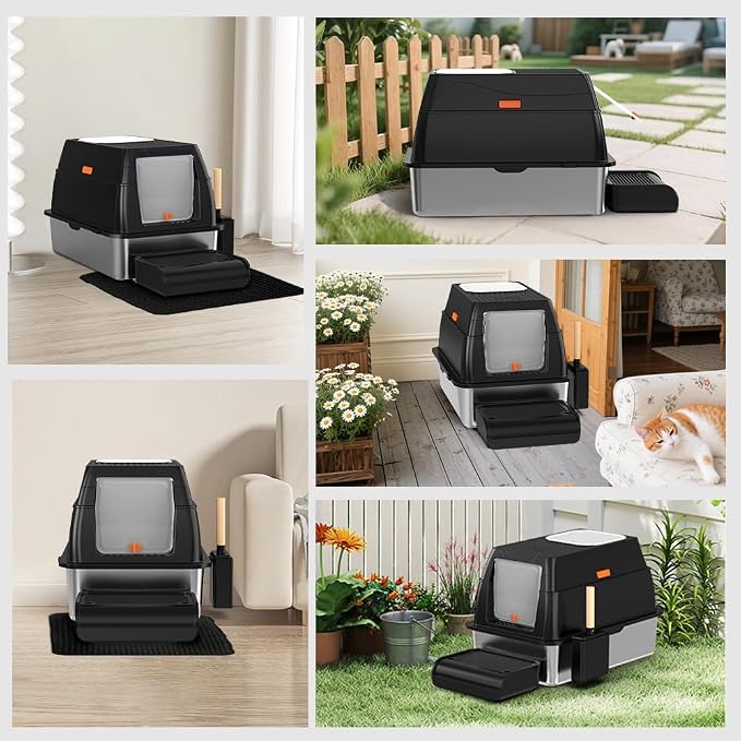 SZEE XL Stainless Steel Litter Box - Image 8