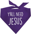 Y'all Need Jesus Christmas Easter Religious Dog Bandana by TeesTails