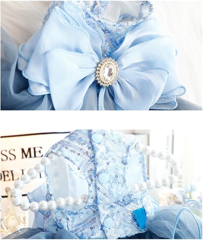 Fashion Sweet Puppy Dog Blingbling Princess Skirt Pet Dog Lace Cake Camisole - Image 7