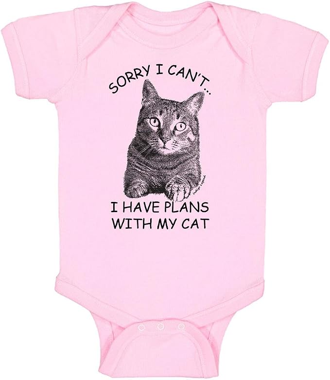 Indigo Legend Funny Cat Baby Bodysuit – Artist-Designed Print, USA-Hand by Indigo+Legend