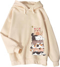 Tuislay Cute Cat Graphic Hoodies by TUISLAY
