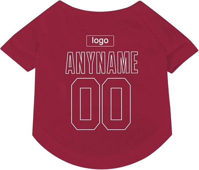 Custom Pet Dog Baseball Jersey Personalized Dog&Cat Jersey Printed Text Logo - Image 2