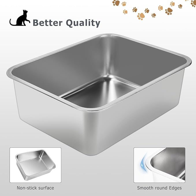 Stainless Steel Cat Litter Box - Image 5