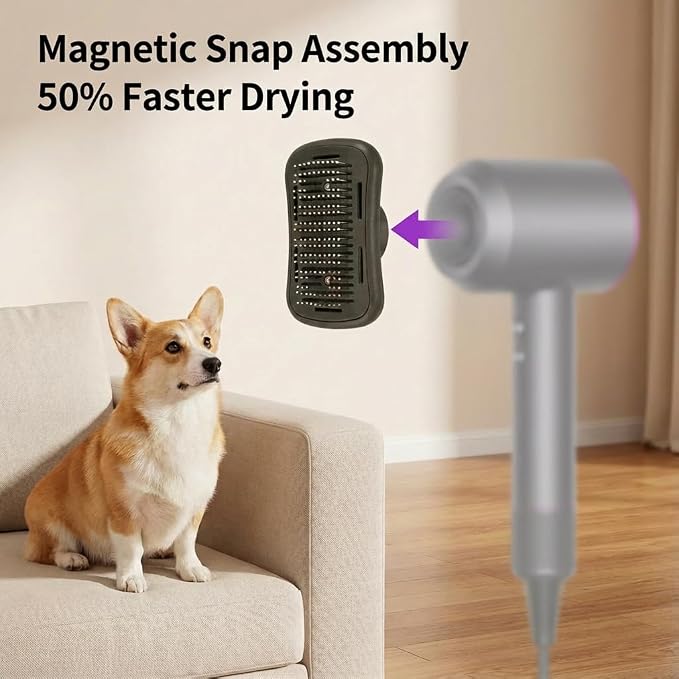 LUMIXA Heated Pet Grooming Brush Attachment, Deshedding Dog & Cat Brush - Image 2