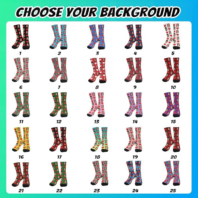Artsadd Personalized Christmas Pajama Pants Socks - Image 3