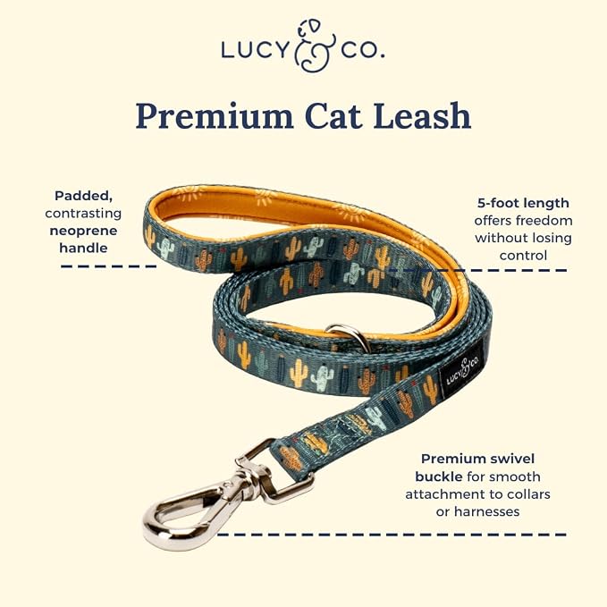 Lucy & Co. Looking Sharp Step-in Cat Harness & Leash Bundle – Reflective - Image 2