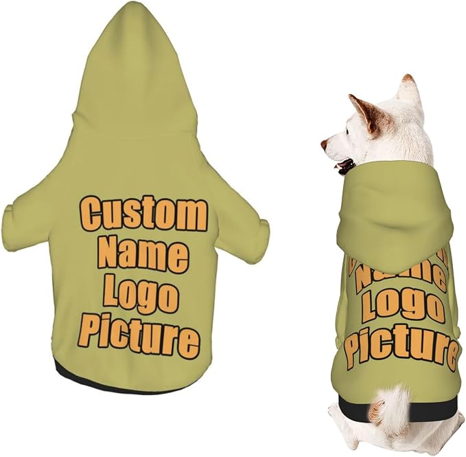 Custom Sweatshirt for Small Pet Cat Puppy Dogs Cold Weather Clothes Sweatshirt by AEKSCOH