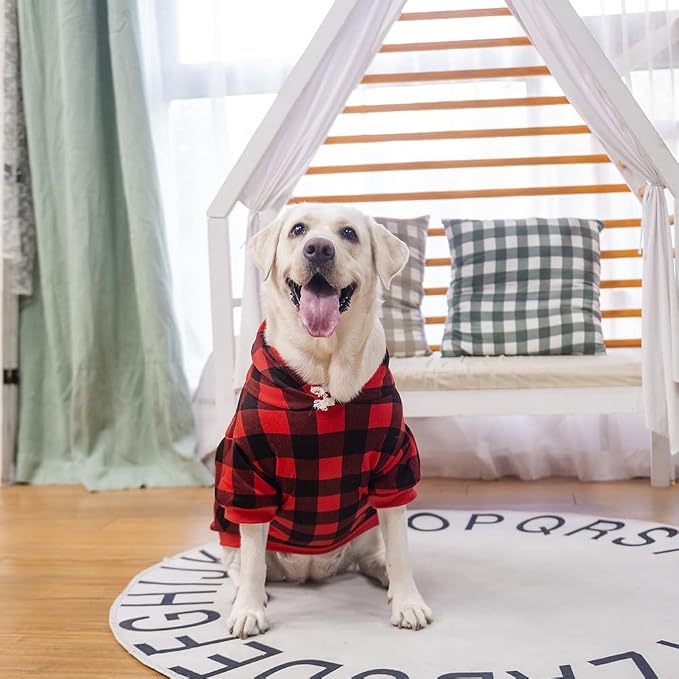 EXPAWLORER Plaid Dog Hoodie - Image 2