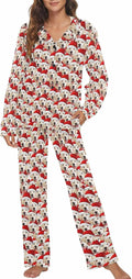 MyPupSocks Custom Face Pajamas for Women Set, Personalized Photo Long Sleepwear by MyPupSocks