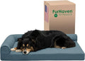 Furhaven Cooling Gel Dog Bed for Large/Medium Dogs w/ Removable Bolsters & by FurHaven