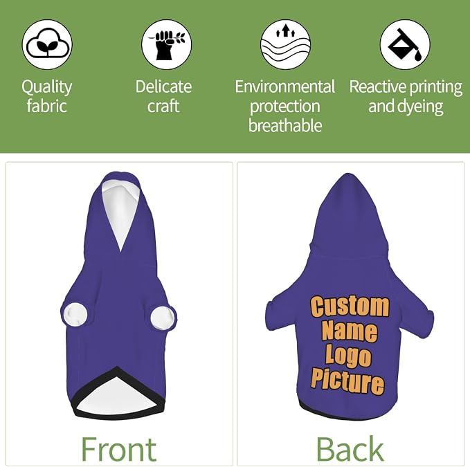 Custom Sweatshirt for Small Pet Cat Puppy Dogs Cold Weather Clothes Sweatshirt - Image 6
