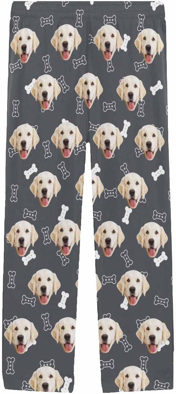 MyPupSocks Customized Face Pajamas Pants Photo Pajama Bottoms - Image 3