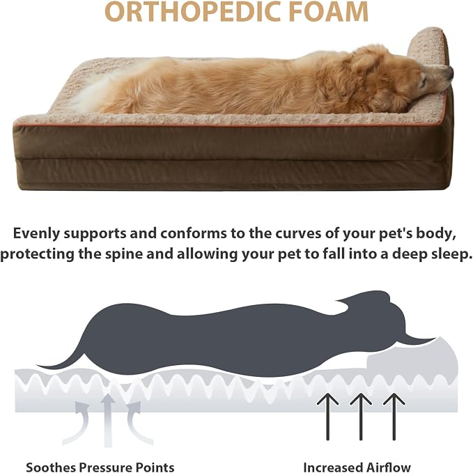 BFPETHOME Orthopedic Dog Beds for Extra Large Dogs, Waterproof Sofa XXL Dog Bed - Image 9