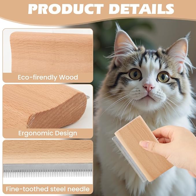 3pcs/pack Dog Brush for Shedding, Cat Brushes/Dog Brush Pet Hair Removal Tool - Image 3