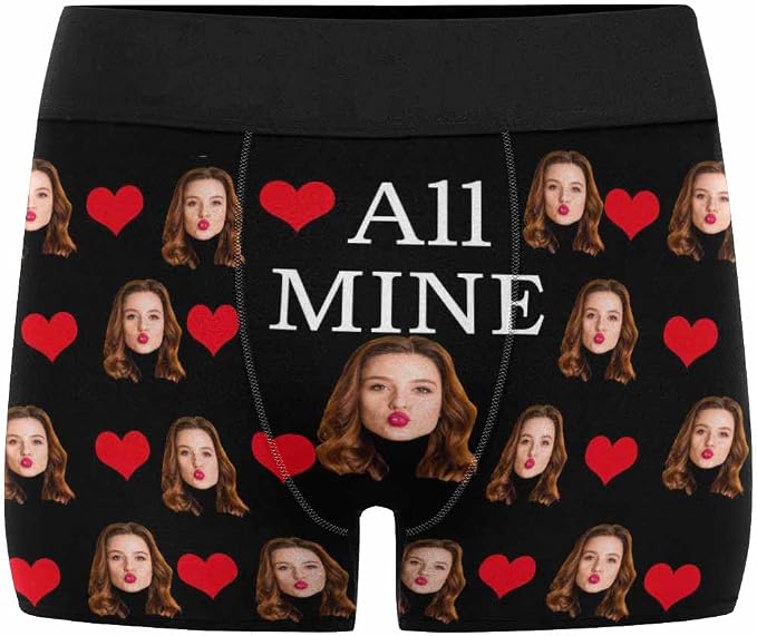M YESCUSTOM Custom Faces Funny Short Briefs Gift - Image 6