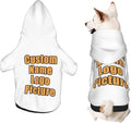 Customized Hoodie for Small Cats Add Your Design Photo Text Logo Custom Dog by AEKSCOH