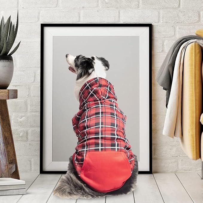 EXPAWLORER Plaid Dog Hoodie - Image 7