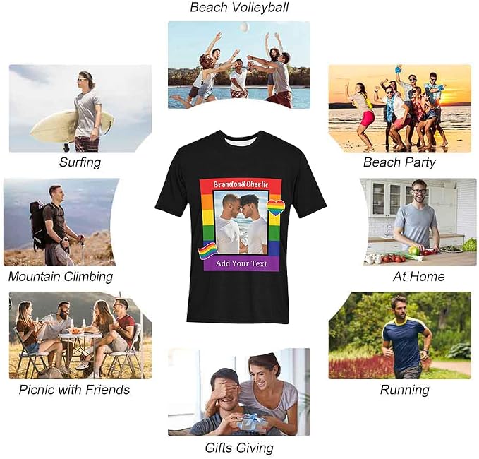 Custom T Shirts with Face Photo Text Pet Shirt - Image 5