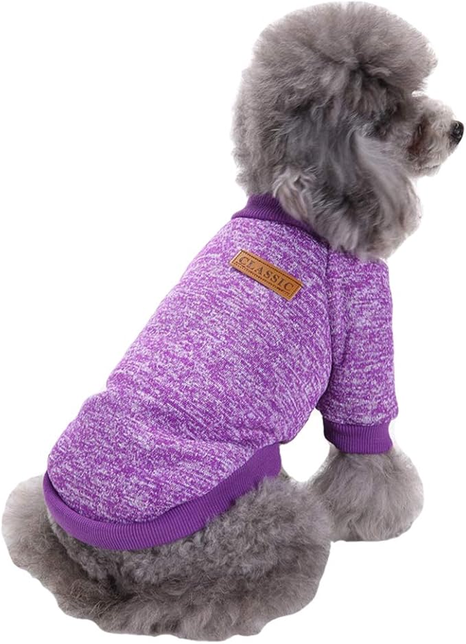 Jecikelon Dog Clothes Dogs Sweater Soft Puppies Clothing Winter Puppy Sweaters by Jecikelon