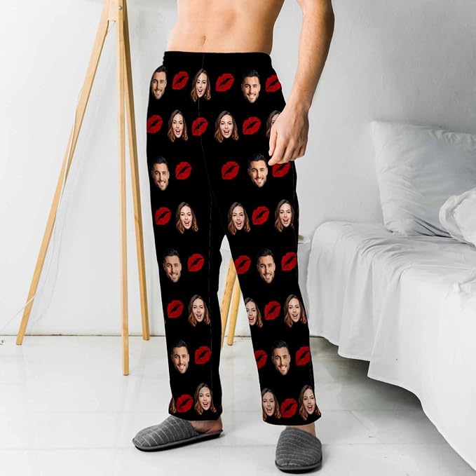 MyPupSocks Customized Face Pajamas Pants Sleep Bottoms - Image 2