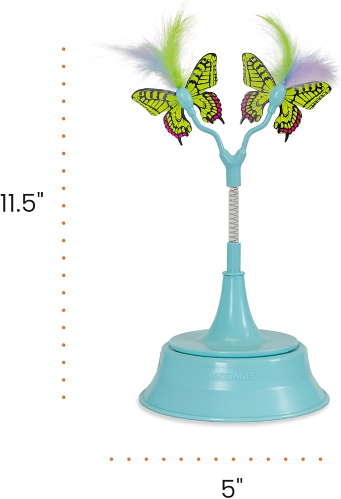 Catstages 2-in-1 Bouncy Flutter Bug Spring Cat Toy – Interactive Standalone or - Image 8
