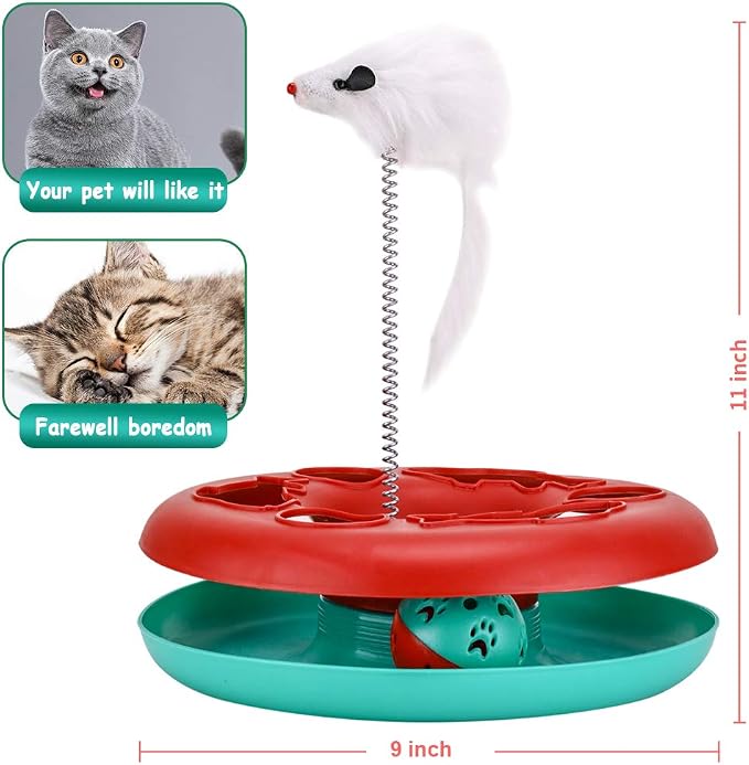 Pawzone Cat Toys, Cat Toys for Indoor Cats, Interactive Kitten Toys Roller - Image 5
