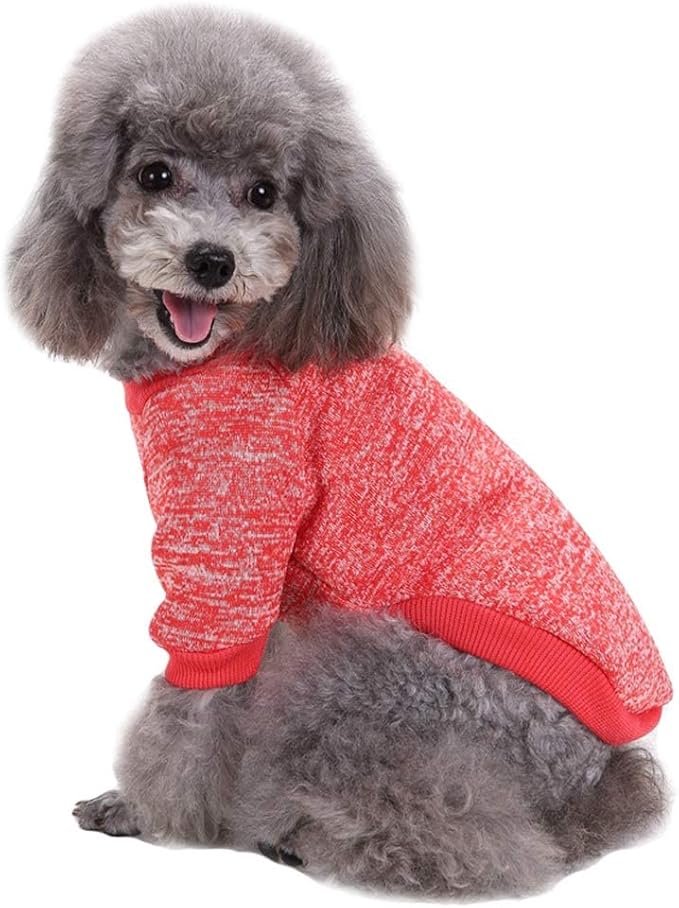 Jecikelon Dog Clothes Dogs Sweater Soft Puppies Clothing Winter Puppy Sweaters - Image 2