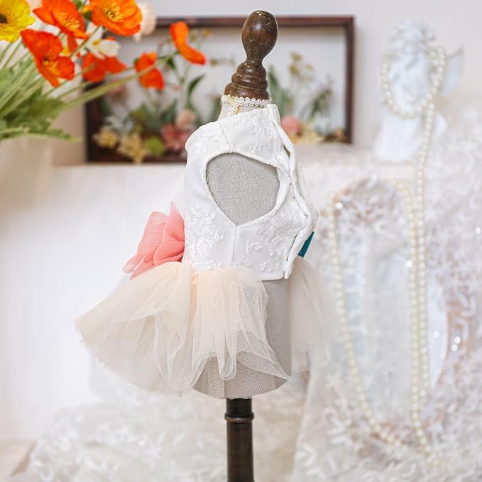 Fashion Sweet Puppy Dog Blingbling Princess Skirt Pet Dog Lace Cake Camisole - Image 4