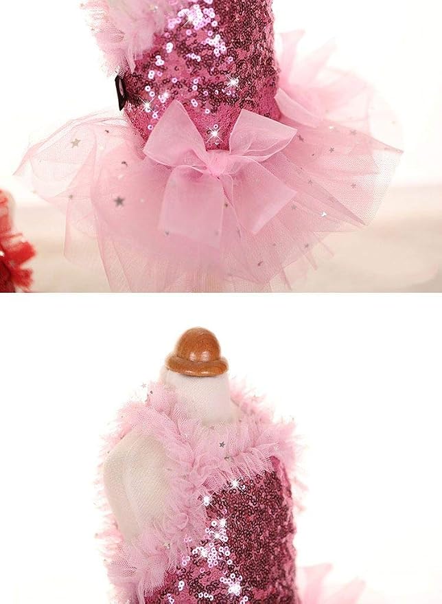 Fashion Sweet Puppy Dog Blingbling Princess Skirt Pet Dog Lace Cake Camisole - Image 3